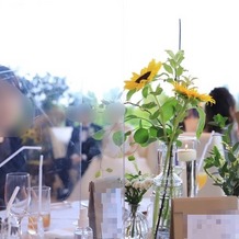 キュイジーヌ　フランセーズ　ラ・シャンス（環水公園内）の画像｜装花などテーブルのイメージ