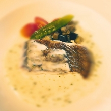 ＨＯＴＥＬ　ＢＵＥＮＡ　ＶＩＳＴＡ（ホテル ブエナビスタ）の画像｜魚料理。ソースがクリーミーでした