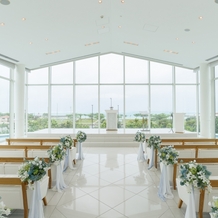 小さな結婚式沖縄チャペルの画像｜チャペルの正面です。曇っていても綺麗でした