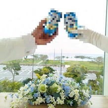 小さな結婚式沖縄チャペルの画像｜沖縄限定のオリオンビールを片手に