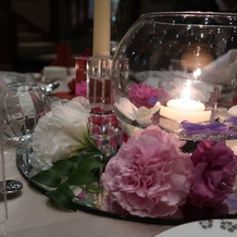 百花籠（ひゃっかろう）―Neo Japanesque Wedding―の画像｜装花の打ち合わせで、花の色・種類・キャンドル・花器なども指定ができ、好きな雰囲気になりました。
