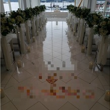 ハーバーテラス ＳＡＳＥＢＯ迎賓館の画像｜チャペルの写真で、名前を花びらで飾ってくれてたり、サプライズもありました。