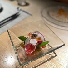 アカガネリゾート京都東山　（AKAGANE RESORT KYOTO HIGASHIYAMA）の画像｜オードブル。野菜のムースです。