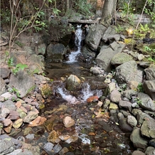アカガネリゾート京都東山　（AKAGANE RESORT KYOTO HIGASHIYAMA）の画像｜お庭に流れている小川。癒されます。