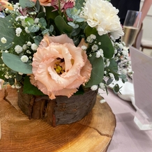 ルシェルアンジュ水戸 ウエディングシャトーの画像｜各卓テーブルの花