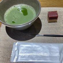 クラシカ表参道／別邸KEYAKIの画像｜試食会の前のお抹茶