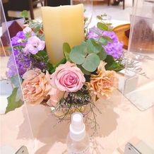 ＴＨＥ　ＳＥＡＳＯＮ’Ｓ（ザ・シーズンズ）の画像｜テーブルのキャンドルとお花がかわいかったです。