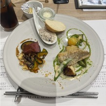 アルマリアン ＴＯＫＹＯの画像｜お料理の試食でいただきました。左手側のお魚料理が特に美味しかったです。