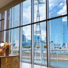 ノートルダム横浜みなとみらいの画像｜披露宴会場から見える景色
