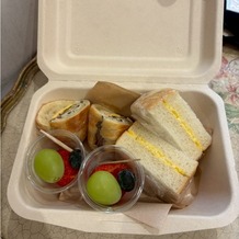 ハートコート横浜（ＨＥＡＲＴ ＣＯＵＲＴ 横浜）の画像｜差し入れのサンドイッチ