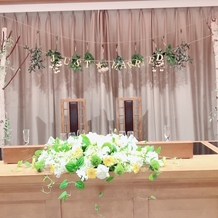 アルカンシエル luxe mariage大阪の画像｜清潔感のある綺麗な高砂