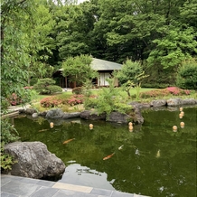 ザ・ガーデンオリエンタル・大阪の画像｜披露宴の前の庭園です。
