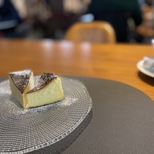 ザ・ガーデンオリエンタル・大阪の画像｜試食会のデザート、バスクチーズケーキ。
とても口当たりが良く美味しかったです。