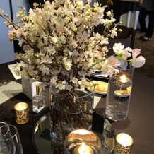 菊水楼(THE KIKUSUIRO NARAPARK)の画像｜テーブル装花。キャンドルも付けていただき、華やかでした。