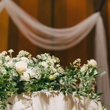 レストランＭＩＮＡＭＩの画像｜メインテーブル装花