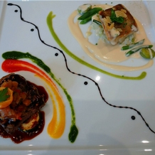 シャトー　ラ・パルム・ドールの画像｜魚料理と肉料理のアンサンブル