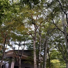 KYUKARUIZAWA KIKYO, Curio Collection by Hilton（元 旧軽井沢ホテル）の画像｜式場と披露宴の間にある中庭です。