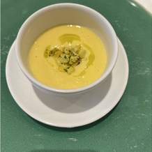 maison　PREMIERE（メゾン プルミエール）の画像｜とうもろこしのスープ
季節によって食材は変わるそう
優しい味で美味しいです