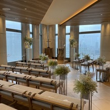 ストリングスホテル東京インターコンチネンタルの画像｜チャペル。大雨でしたがあまり気になりませんでした。