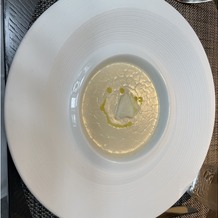 ストリングスホテル東京インターコンチネンタルの画像｜試食で出していただいたスープ