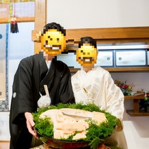 大國魂神社　結婚式場の画像｜鯛の塩釜焼き