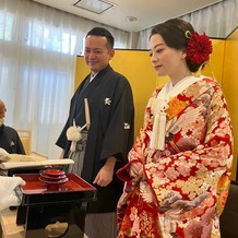 大國魂神社　結婚式場の画像｜挙式　三献の儀