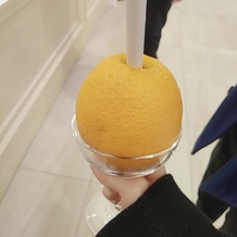 アルカンシエル金沢の画像｜ウエルカムパーティーで出てくるオレンジジュース
