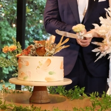 Miel Citron（ミエルシトロン）の画像｜花びらやお花が飾られた可愛いケーキでした。