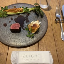 THINGS Aoyama Organic Garden.dthの画像｜試食のお肉と、季節の食べ物でコーンわ使用したお料理でした