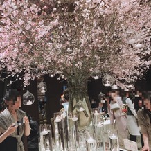 京都祝言 ＳＨＵ：ＧＥＮの画像｜とても綺麗に桜が飾られていた写真