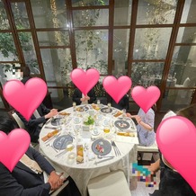 パラッツォ ドゥカーレ 麻布の画像｜参列者のテーブルの様子