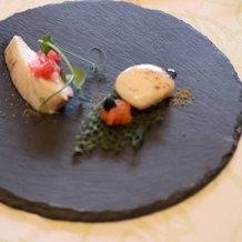 センティール・ラ・セゾン　岐阜の画像｜前菜
北海道のホタテとても甘くて美味しいです。