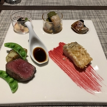 ＬＡＺＯＲ　ＧＡＲＤＥＮ　ＮＡＧＯＹＡ（ラソール　ガーデン・名古屋）の画像｜試食をしたお料理です。