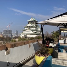 THE LANDMARK SQUARE OSAKA（ザ ランドマークスクエア オオサカ）の画像｜ウェルカムパーティの場所からの大阪城の眺めです