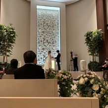 リストランテ　カノビアーノ　（ホテル雅叙園東京）の画像｜会場自体は小さめなのですが、式場は天井が高くとても広いです。