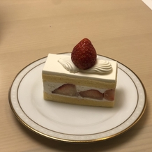 東京會舘の画像｜試食でいただいたショートケーキ