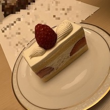 東京會舘の画像｜試食のショートケーキ