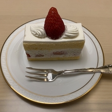 東京會舘の画像｜試食で出していただいたショートケーキ