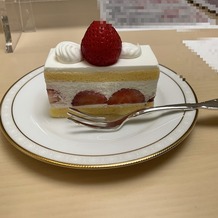 東京會舘の画像｜ブライダルフェアでいただいたケーキ