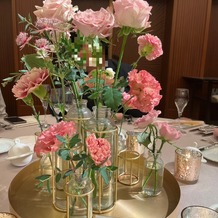 東京會舘の画像｜テーブル装飾
アンティークピンクをイメージでお伝えしました