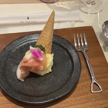 ｔｈｅ　Ｔｅｒｒａｃｅ（ザ テラス）の画像｜前菜、新郎新婦の地元の食材を使っておりました