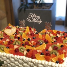 ザ・プレミアムレジデンス　ラグナヴェール広島の画像｜メインのケーキ！フルーツがたくさんでとても美味しかった。