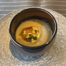 THE BAYSUITE SAKURAJIMA TERRACE（ザ・ベイスイート 桜島テラス）の画像｜餡掛けのようなものがフカヒレと乗っていて、優しい味の茶碗蒸しでした。