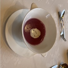 ヴォヤージュ　ドゥ　ルミエール北谷リゾートの画像｜紅芋のスープ