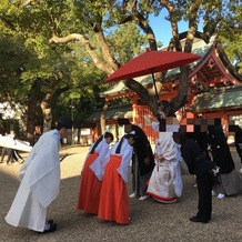 亀之森住吉神社の画像｜花嫁行列。とても綺麗でした。