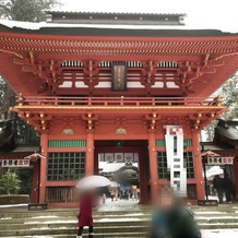 香取神宮の画像｜赤色が映えます。挙式参加前後でも参拝等楽しめました。