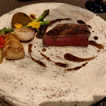 少人数専門会場 Cｏｎｃｅｐｔ １／ｆ （コンセプト・エフブンノイチ）の画像｜試食会での一品　メイン料理