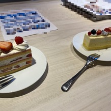 ハイアット リージェンシー 横浜の画像｜デザート試食会のケーキ
ショートケーキとチーズケーキでした