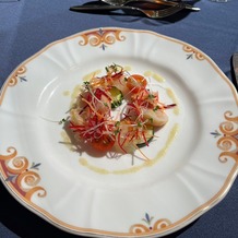 ホテル日航高知旭ロイヤルの画像｜洋食コースの前菜です。リースの形になっているそうです！