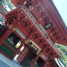 静岡浅間神社の画像｜赤い門が印象的だった